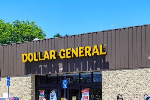 exterior of a dollar general location