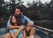 two people in a boat
