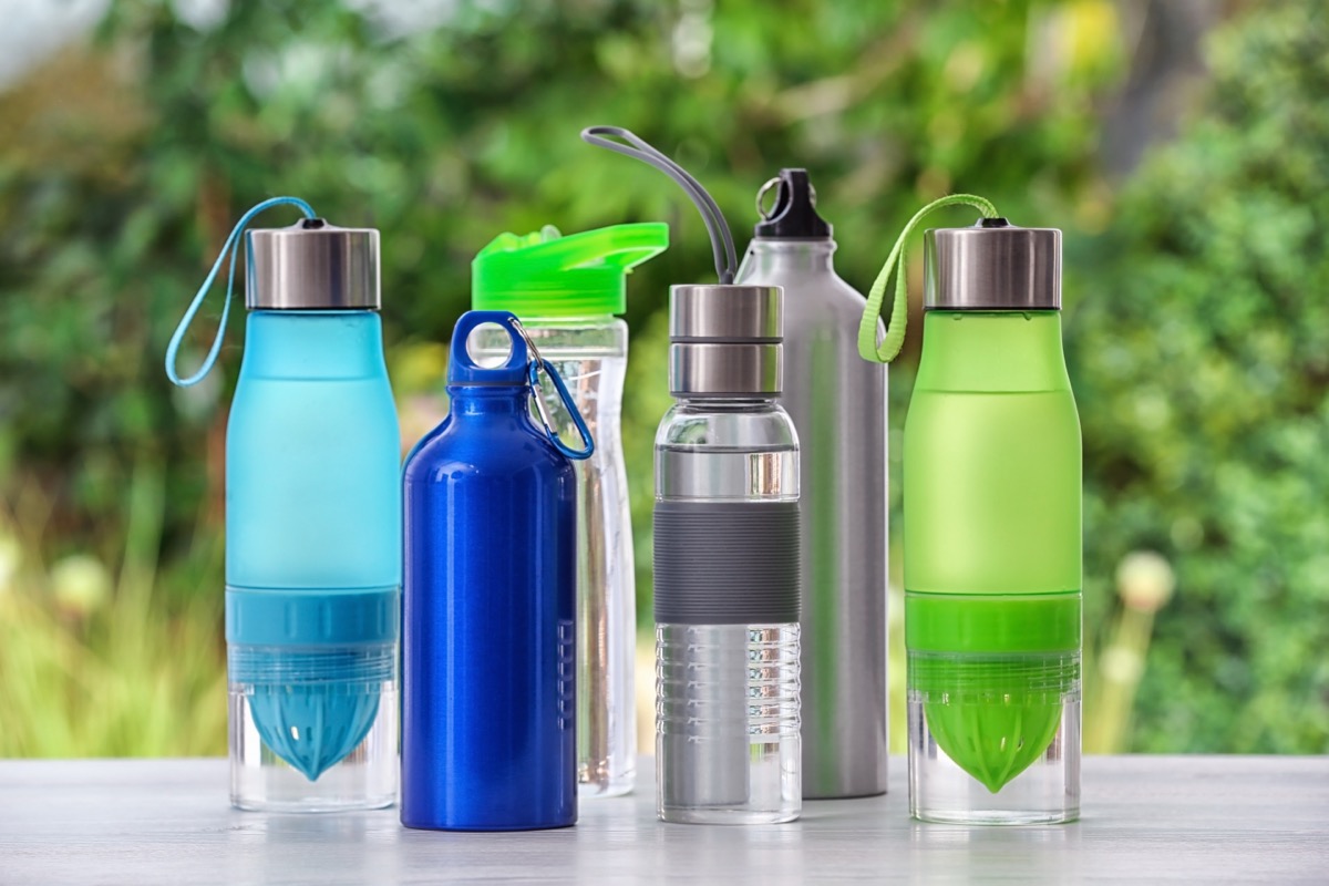 Array of Reusable Water Bottles