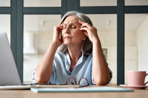 Woman Struggling to Remember