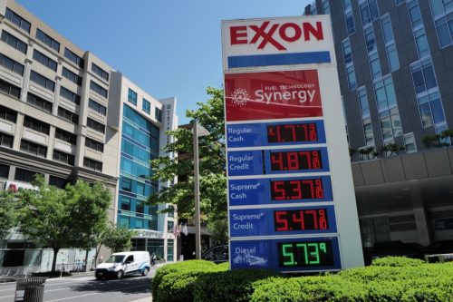 gas prices in Washington DC in May 2022
