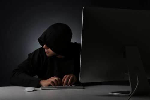 hacker at computer