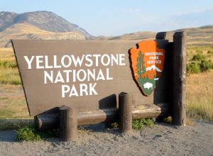 Yellowstone National Park Sign