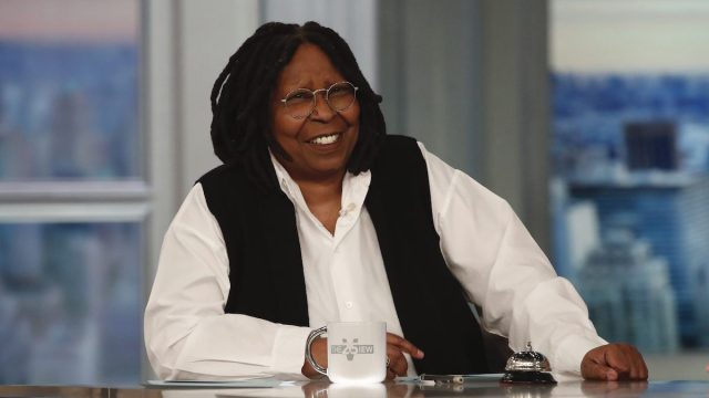 Whoopi Goldberg hosting "The View" in April 2022