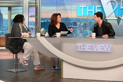 Whoopi Goldberg, Ana Navarro, and Josh Peck on "The View" in March 2022