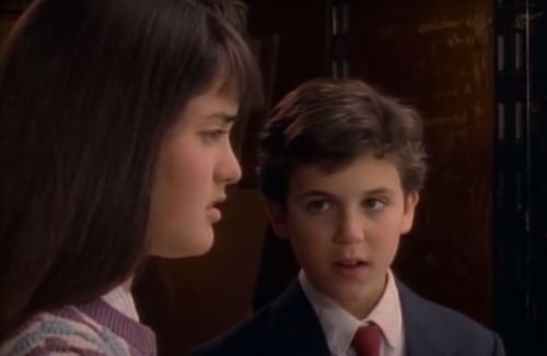 Danica McKellar and Fred Savage in "The Wonder Years"