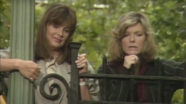 Susan St. James and Jane Curtin in Kate & Allie