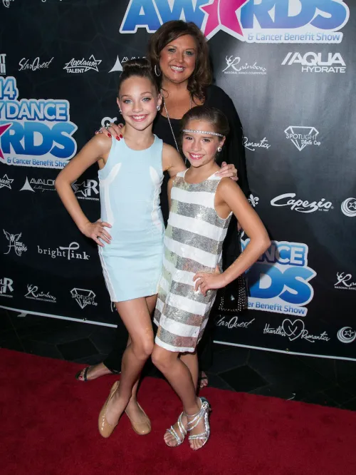 Abby Lee Miller, Maddie Ziegler, and Kenzie Ziegler at the 2014 Industry Dance Awards