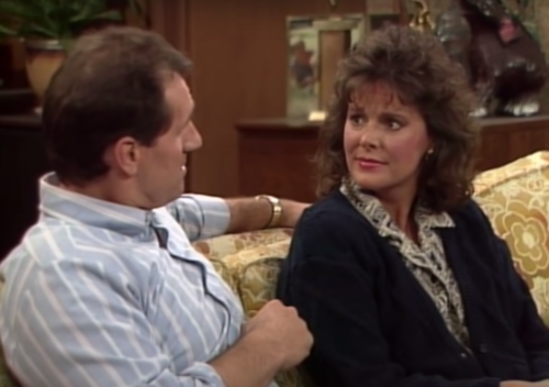 Ed O'Neill and Amanda Bearse on "Married... with Children"