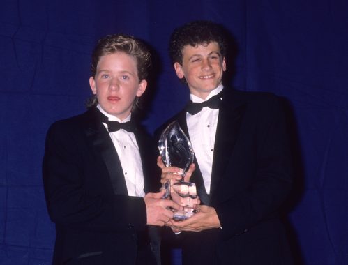 Jared Rushton and David Moscow at the 1989 People's Choice Awards