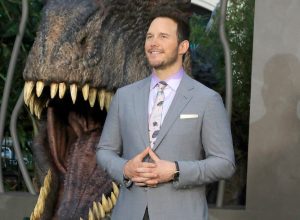 Chris Pratt at the premiere of "Jurassic World: Dominion" in 2022