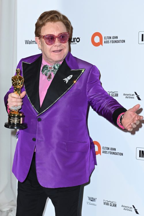 Elton John at the Elton John AIDS Foundation Party in February 2020