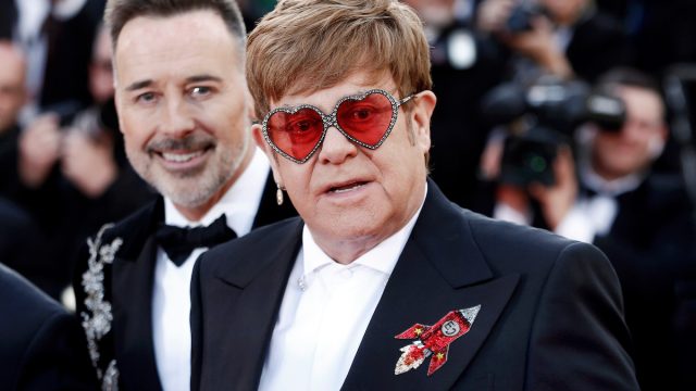 David Furnish and Elton John at the 2019 Cannes Film Festival