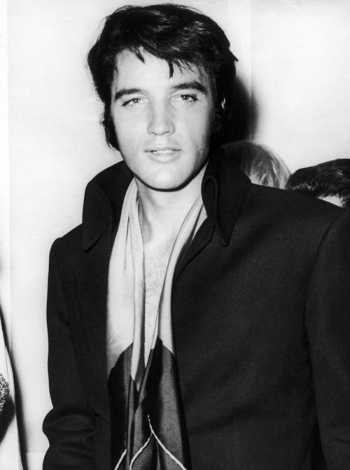 A portrait of Elvis Presley circa 1966