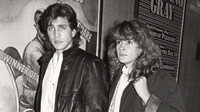 Eric and Julia Roberts at the premiere of "Steaming" in 1986