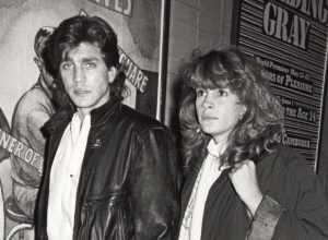 Eric and Julia Roberts at the premiere of "Steaming" in 1986