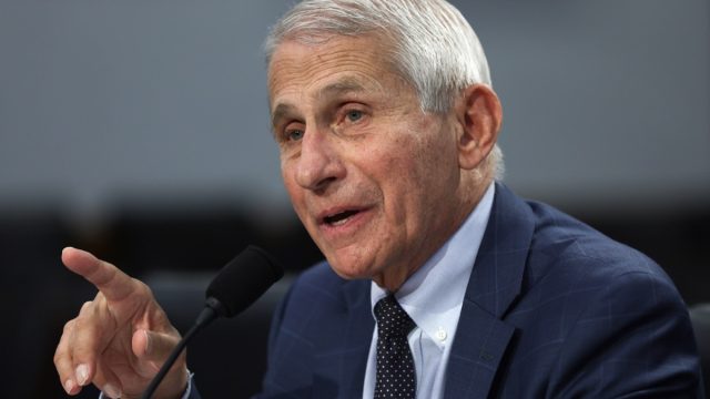 Director of National Institute of Allergy and Infectious Diseases Anthony Fauci testifies during a hearing before the Labor, Health and Human Services, Education, and Related Agencies of House Appropriations Committee at Rayburn House Office Building on Capitol Hill May 11, 2022 in Washington, DC. The subcommittee held a hearing to examine the FY 2023 budget request for the National Institutes of Health.