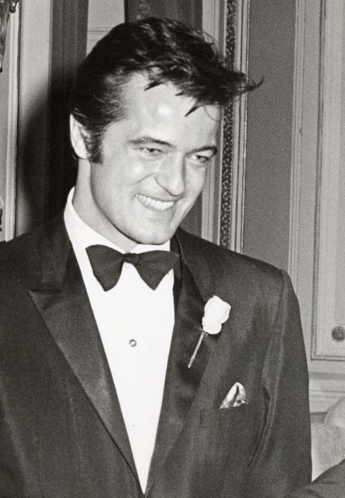 Robert Goulet at the "Happy Time" opening party in 1968