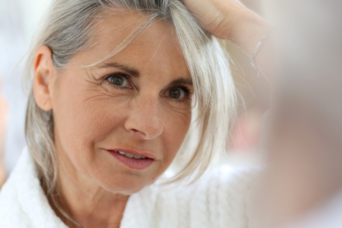 grey hair older woman | MercerOnline