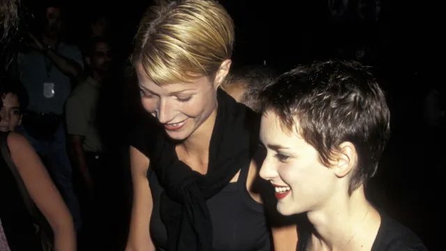 Gwyneth Paltrow and Winona Ryder in New York City in 1997