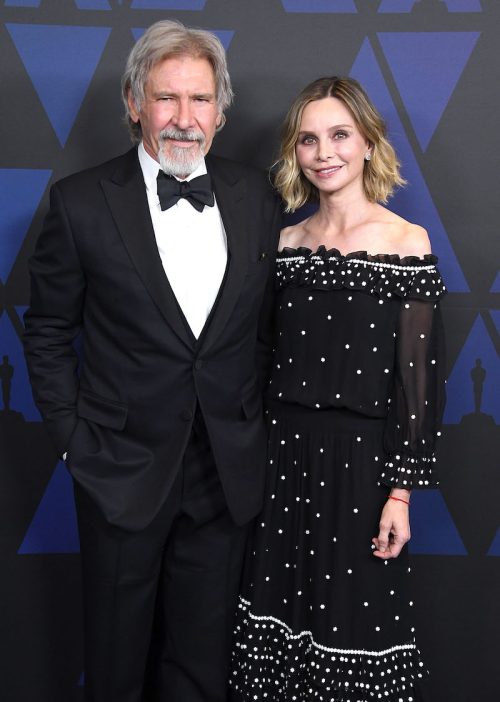 Harrison Ford and Calista Flockhart at the Governors Awards in 2018