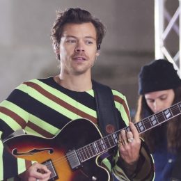Harry Styles performing on "Today" in May 2022
