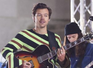 Harry Styles performing on "Today" in May 2022