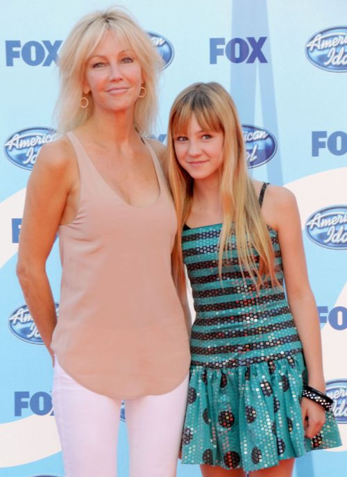 Heather Locklear and Ava Sambora at the "American Idol" season 8 finale in 2009