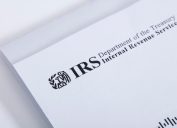 IRS logo on mailer