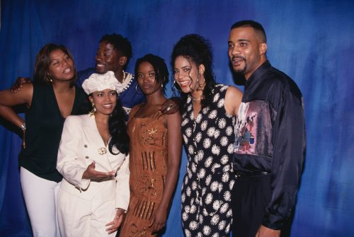 The stars of "Living Single" at a Fox event for the show in 1993