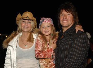 Heather Locklear, Ava Sambora, and Richie Sambora at Rockin' the Corps Concert in 2005
