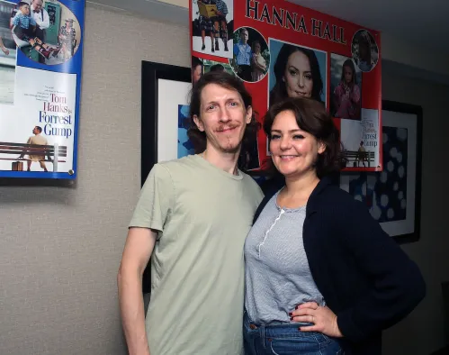 Michael Connor Humphreys and Hanna R. Hall at the Chiller Theatre Expo in 2019