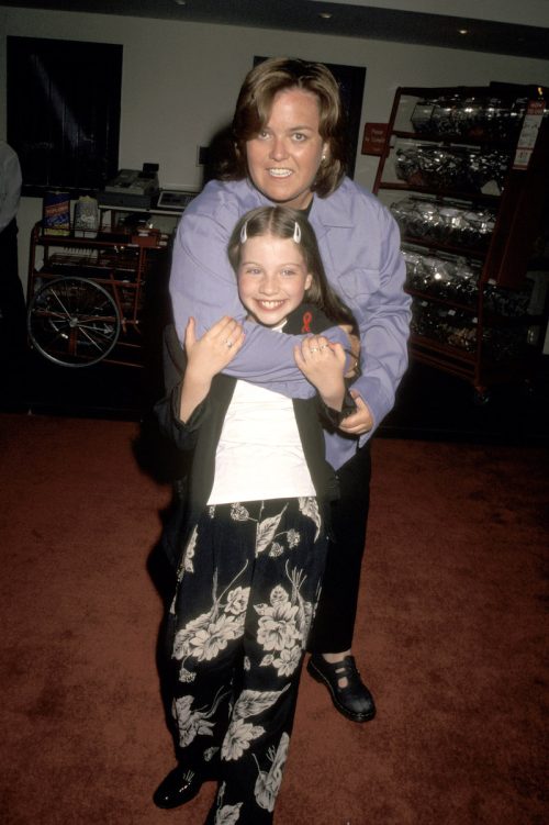 Michelle Trachtenberg and Rosie O'Donnell at the "Harriet the Spy" New York City Benefit Premiere for Girls Inc. in 1996