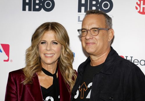 Rita Wilson and Tom Hanks at the 5th Biennial Stand Up to Cancer in 2016