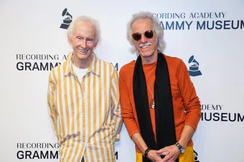 Robby Krieger and John Densmore at the Grammy Museum in 2020