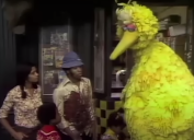 Cast members on the Wicked Witch episode of "Sesame Street"