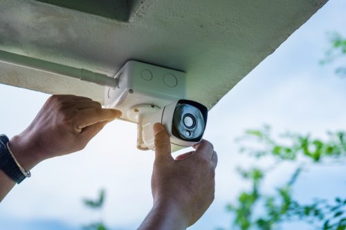 installing home security camera
