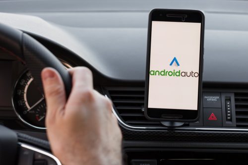using android auto on smartphone