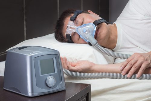 A person with sleep apnea Macine