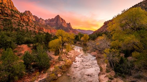 Sunset at Zion National Park