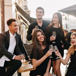 fancy people partying