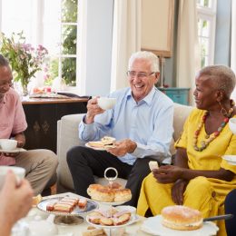 senior citizens social gathering