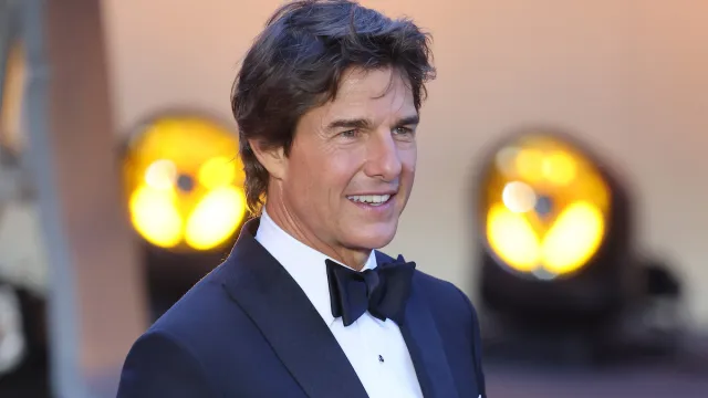 Tom Cruise at the London premiere of "Top Gun: Maverick" in May 2022