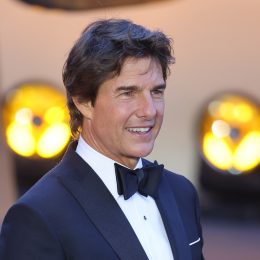 Tom Cruise at the London premiere of "Top Gun: Maverick" in May 2022