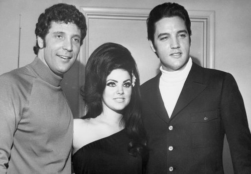 Tom Jones, Priscilla Presley, and Elvis in Las Vegas in 1968