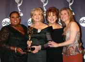 Star Jones, Barbara Walters, Joy Behar, and Meredith Vieira at the 2003 Daytime Emmys