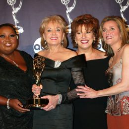 Star Jones, Barbara Walters, Joy Behar, and Meredith Vieira at the 2003 Daytime Emmys