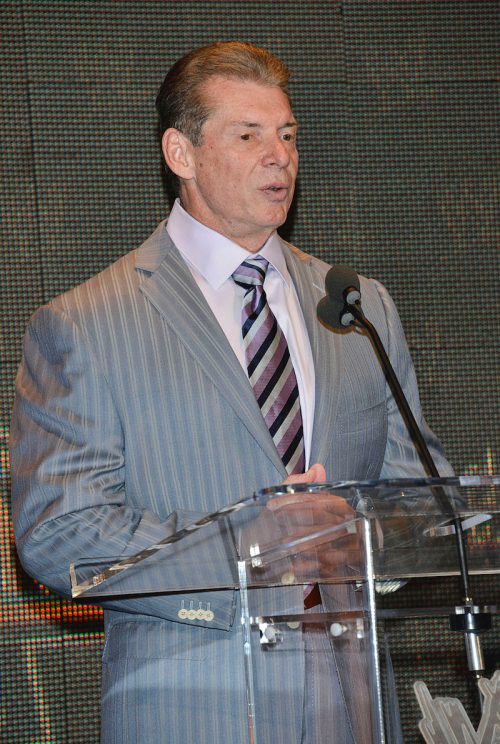 Vince McMahon at a WrestleMania press conference in 2013