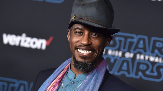 Ahmed Best at the premiere of "Star Wars: The Rise of Skywalker" in 2019