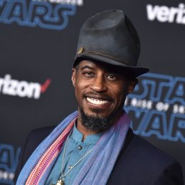 Ahmed Best at the premiere of "Star Wars: The Rise of Skywalker" in 2019